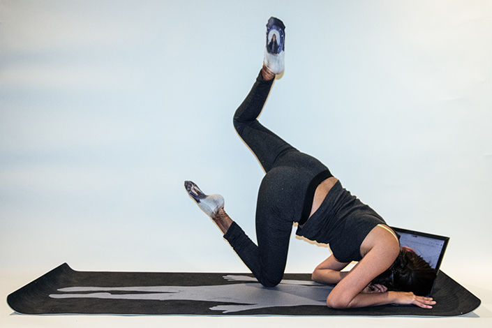 Anisha Baid Partial headstand with urgent deadline