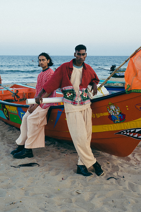 Raajadharshini Bharath and Kiran in Marina, For Vogue India